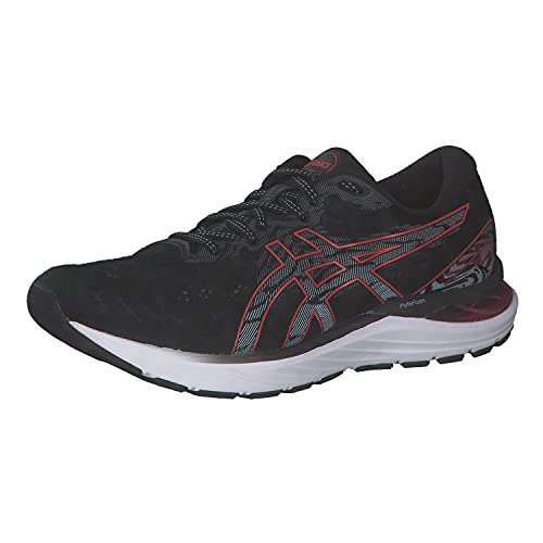 ASICS Cumulus 22 Straßenlaufschuhe für Männer Schwarz Rot Weiß 45 EU von ASICS