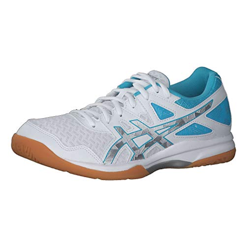 ASICS Gel-Task 2 Sportschuhe Kinder Hallenschuhe Sportschuh Weiß Freizeit, Schuhgröße:EUR 36.5 | US 6 von ASICS