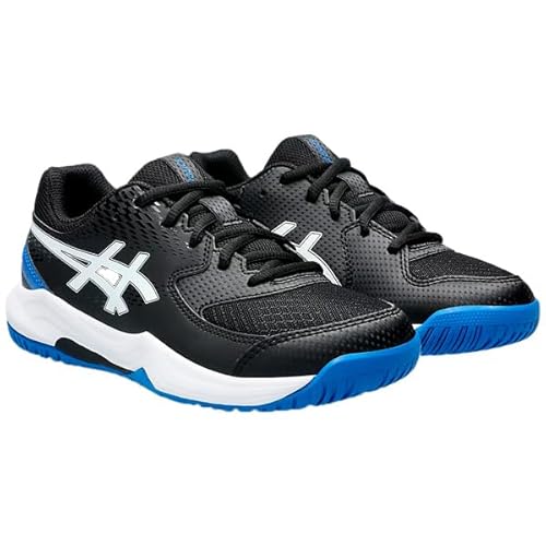 ASICS Gel-Dedicate 8 Gs Sneaker, Black/Tuna Blue, 37.5 EU von ASICS