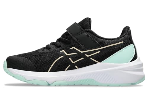 ASICS GT-1000 12 PS Sneaker, Black/APRICOT Crush, 35 EU von ASICS