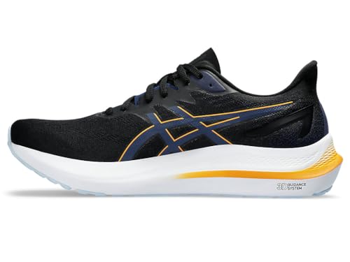 ASICS Herren GT-2000 12 Sneaker, Black/Fellow Yellow, 41.5 EU von ASICS