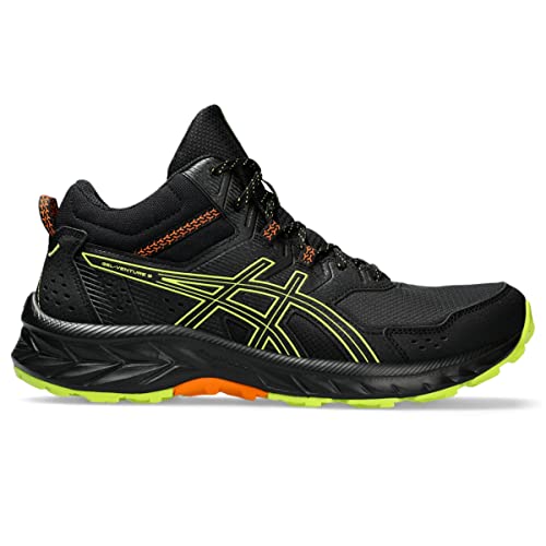 ASICS Herren Gel-Venture 9 Mid Top Laufschuhe, Schwarz/Neon Lime, 13 von ASICS