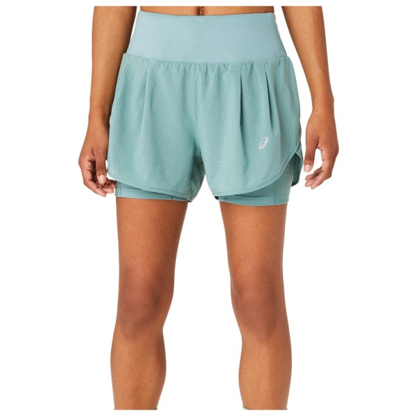 Asics - Women's Road 2-in-1 3,5'' Short - Laufshorts Gr L;M;XS grau;schwarz von ASICS