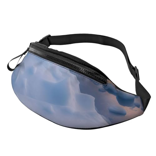 Bauchtasche mit verstellbarem Schultergurt, Bauchtasche für Männer und Frauen, Reisen, Wandern, Laufen, Pinguine Sonnenuntergang, Einheitsgröße Bauchtasche mit verstellbarem Schultergurt, Bauchtasche für Männer und Frauen, Reisen, Wandern, Laufen, Pinguine Sonnenuntergang, Einheitsgröße von ASPOIJHN