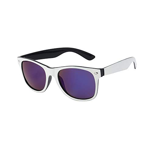 Kinder-Sonnenbrille für Mädchen und Jungen, klassischer Stil, UV-400-Schutz, Klassisch, Weiß von ASVP Shop