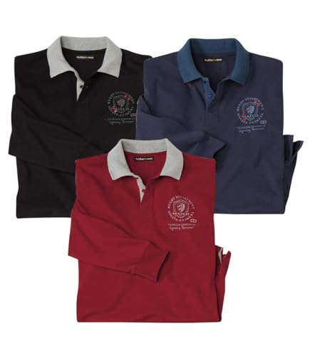 ATLAS FOR MEN - 3er-Pack Poloshirts - 3XL von ATLAS FOR MEN