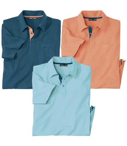 ATLAS FOR MEN - 3er-Pack Poloshirts Kykladen - XL von ATLAS FOR MEN