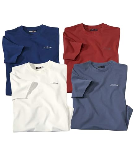 ATLAS FOR MEN - 4er-Pack T-Shirts in Trendfarben - XL von ATLAS FOR MEN