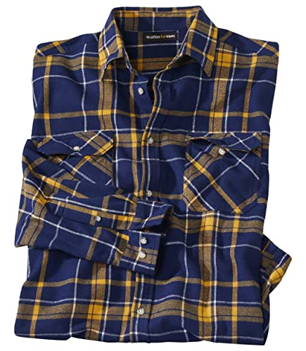 ATLAS FOR MEN - Kariertes Flanellhemd Ranch - XXXL von ATLAS FOR MEN