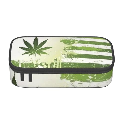 AUGUSTRUSH Federmäppchen mit großem Fassungsvermögen für Teenager, Mädchen, Jungen, Gras-Topf, Blätter, große Stiftebox, Tasche, 3 Fächer, Segeltuch, Federmäppchen für Schule, Studenten, AUGUSTRUSH Federmäppchen mit großem Fassungsvermögen für Teenager, Mädchen, Jungen, Gras-Topf, Blätter, große Stiftebox, Tasche, 3 Fächer, Segeltuch, Federmäppchen für Schule, Studenten, von AUGUSTRUSH