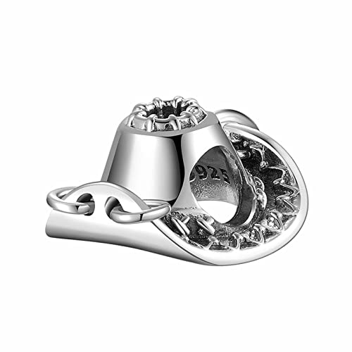 925 Sterling Silber Western Elements Gothic Collection Charm Dangle Beads, Diy Anhänger Geschenk For Frauen Mädchen Kompatibel mit Pandora Troll Chamilia Charm Armband und Halsketten (Color :, AUHOA von AUHOAZ