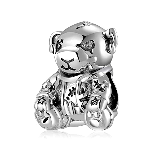 925 Sterling Silber Western Elements Gothic Collection Charm Dangle Beads, Diy Anhänger Geschenk For Frauen Mädchen Kompatibel mit Pandora Troll Chamilia Charm Armband und Halsketten (Color :, AUHOA von AUHOAZ