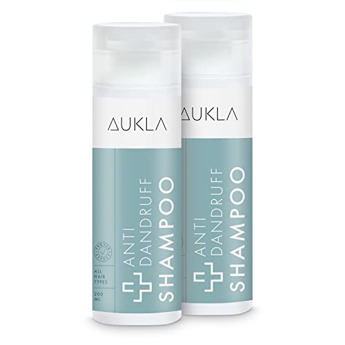 AUKLA Anti Schuppen Shampoo Herren & Damen 2x 200 ml - Schuppenshampoo bei trockener Kopfhaut - Made in Germany - Schuppen Shampoo Männer, Antischuppenmittel, Shampoo gegen Schuppen, Anti Dandruff von AUKLA