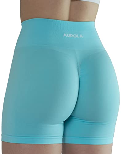 AUROLA Shorts Damen Fitness Trainings Transparente Sommer Laufshorts für Damen, Nahtlose Scrunch-Shorts Helle Farben, Vielleicht Durchsichtig von AUROLA