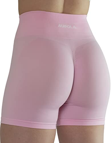 AUROLA Shorts Damen Fitness Trainings Transparente Sommer Laufshorts für Damen, Nahtlose Scrunch-Shorts Helle Farben, Vielleicht Durchsichtig von AUROLA