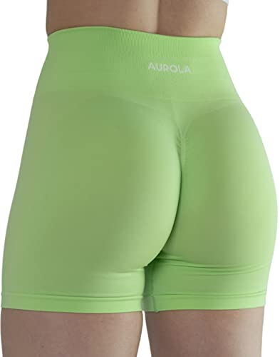 AUROLA Shorts Damen Fitness Trainings Transparente Sommer Laufshorts für Damen, Nahtlose Scrunch-Shorts Helle Farben, Vielleicht Durchsichtig von AUROLA