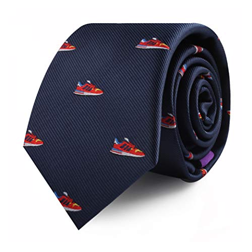 AUSCUFFLINKS Sports & Speciality Krawatten | Krawatten für Herren | gewebte schmale Krawatten | Geschenk für Arbeitskollegen, Sneaker, Dünn von AUSCUFFLINKS