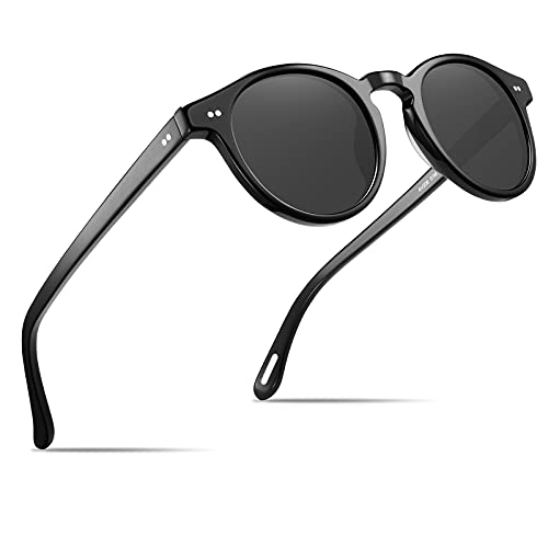 AVAWAY Kleines Gesicht Sonnenbrille Damen Vintage Retro Polarisierte Sonnenbrille für Klein kleines Gesicht AV206 von AVAWAY