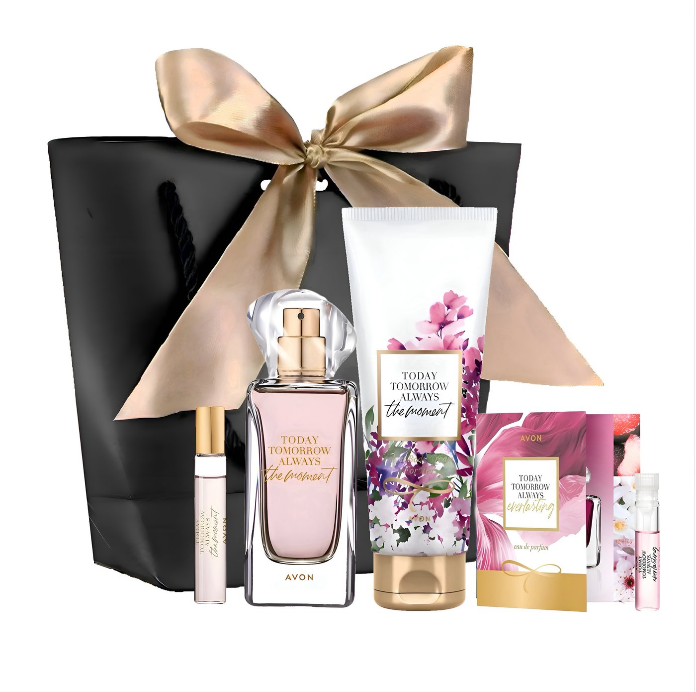 AVON Cosmetics Eau de Parfum TTA The MOMENT 50 ml Taschenspray Körpercreme 125 ml, 5-tlg., Duft, Parfüm, Beauty, Geschenkset, Damenparfüm Geschenk von AVON Cosmetics