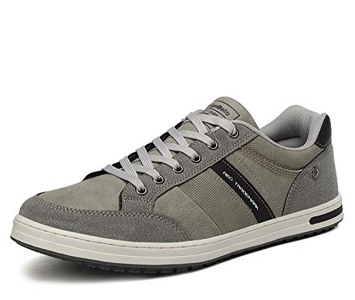 AX BOXING Freizeitschuhe Herren Sneaker Mode Herrenschuhe Walkingschuhe Atmungsaktiv Trainers Größe 41-46 EU (A Grau, 42 EU) von AX BOXING