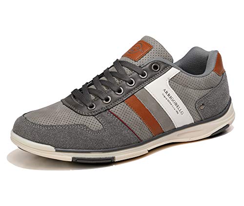 AX BOXING Freizeitschuhe Herren Sneaker Mode Herrenschuhe Walkingschuhe Atmungsaktiv Trainers Größe 41-46 EU (B Grau, 42 EU) von AX BOXING