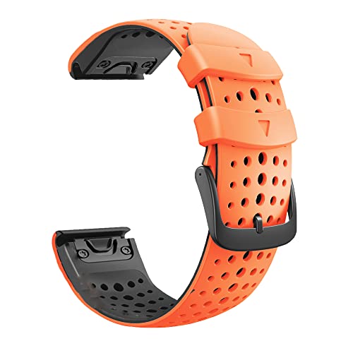 AXPTI 22 x 26 mm Smartwatch-Armbänder für Garmin Fenix 7 7X Epix/Instinct 2/Coros Vertix Vertix2 Schnellverschluss-Armband aus Silikon, 22mm instinct2, Achat von AXPTI