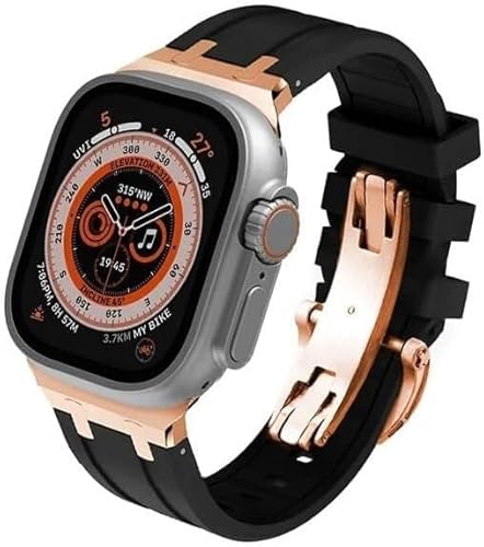 AXPTI Sportarmband für Apple Watch Ultra 49 mm, 44 mm, 45 mm, 42 mm, aus Silikon, für iWatch 9, 8, 7, 6, 5, 4, SE-Serie, Ersatzzubehör für Herren und Damen, 42mm, Achat von AXPTI