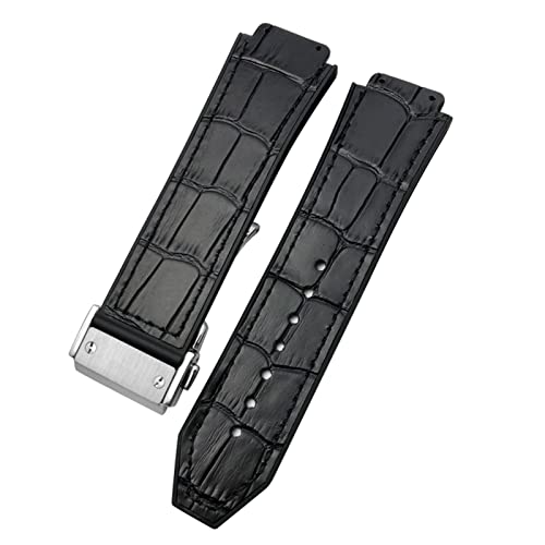 AXPTI Uhrenarmband für HUBLOT Classic Fusion Universe Big Bang Serie, Rindsleder, 25–19 mm, Kalbsleder, Sportarmband für Damen und Herren, 25-19mm, Achat von AXPTI