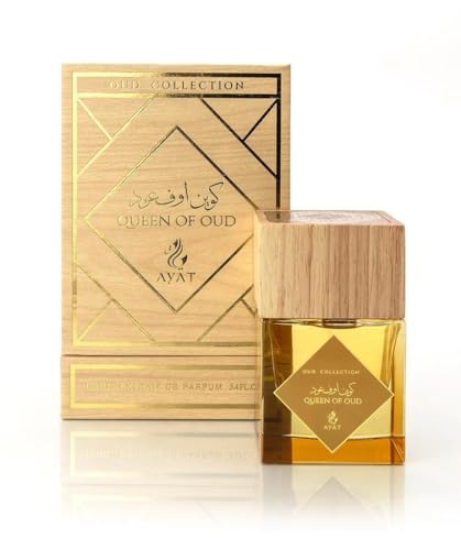 AYAT PERFUMES Oud Collection Eau de Parfum 100 ml, arabischer Duft für Männer und Frauen – ein sinnlicher orientalischer Duft, entworfen und hergestellt in Dubai – Queen of Oud von AYAT PERFUMES