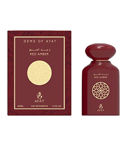 AYAT PERFUMES Eau de Parfum Gems of Ayat – Jade 100 ml – Arabischer Duft für Männer und Frauen – Oud Oriental hergestellt und entworfen in Dubai – Noten: Jasmin Moschus und Vanille (Red Amber) von AYAT PERFUMES