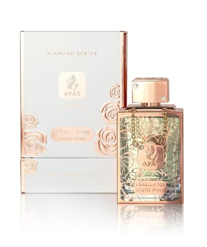 Ayat Perfumes - Eau de Parfum Diamond Series 100 ml Parfum für Damen – Duft Dubai – hergestellt in den Vereinigten Arabischen Emiraten – ein sinnlicher orientalischer Duft (VIVID PINK) von AYAT PERFUMES