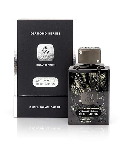 Ayat Perfumes - Eau de Parfum Diamond Series 100 ml Parfum für Herren – Duft Dubai – hergestellt in den Vereinigten Arabischen Emiraten – ein sinnlicher orientalischer Duft (Blue Moon) von AYAT PERFUMES