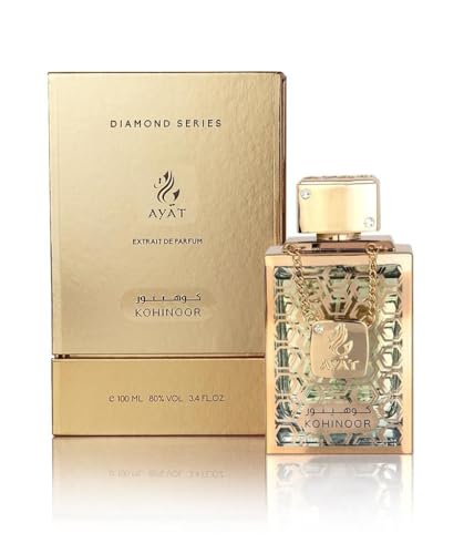 Ayat Perfumes - Eau de Parfum Diamond Series 100 ml – Damen- und Herrenparfüm – Duft Dubai – hergestellt in den Vereinigten Arabischen Emiraten – ein sinnlicher orientalischer Duft – Unisex (KOHINOOR) von AYAT PERFUMES