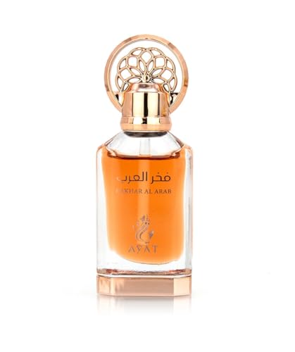 Ayat Perfumes - Parfümöl 12ml - Parfüm-Extrakt ohne Alkohol, hochwertiger Moschus, Unisex, Orientalisch, Arabisch, Oud, Natürlich, Amber, Duft: Dubai (Fakhar Al Arab 12ml) von AYAT PERFUMES