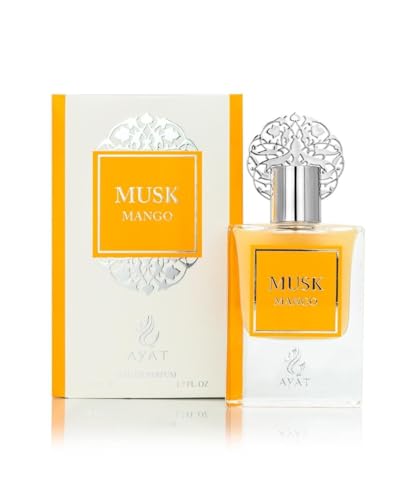 Ayat Perfumes Prestige Complet Musk Collection – Eau de Parfum 50 ml, Moschus 5 ml, Duftöle 12 ml & Sahne 18 g – Duft Dubai (Musk Mango) von AYAT PERFUMES