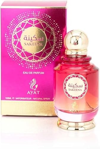 Ayat Perfumes Sakeena Eau de Parfum 100 ml Parfum Dubai en Notes de Jasmin Safran Cèdre Musc Boisé et Ambre Gris von AYAT PERFUMES