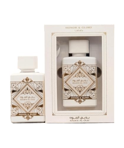 Eau de Parfum Badee AL Oud Honor & GLORY 100 ml für Damen und Herren, orientalischer Duft von Dubai, arabisch, holzig, Vanille und Oud von AYAT PERFUMES