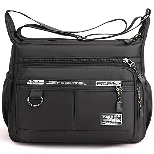 AYGCI Umhängetasche Brusttasche Herren Crossbody Schultertasche Handytasche Sling Bag Messenger Multi-Tasche Herrentasche Shulder Bag Schulranzen für Schule Arbeits Reisen Herren-Schultertaschen von AYGCI