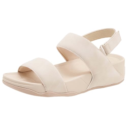 AZMAHT Damensandalen Women's Slippers Casual Plateau Sandalen Frauen Bequeme Sommer Hausschuhe Strand Bequeme Sommerschuhe für breite Füße Bohemian Sandals,Apricot,36/230mm von AZMAHT