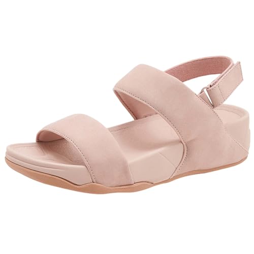 AZMAHT Damensandalen Women's Slippers Casual Plateau Sandalen Frauen Bequeme Sommer Hausschuhe Strand Bequeme Sommerschuhe für breite Füße Bohemian Sandals,Rosa,41/255mm von AZMAHT