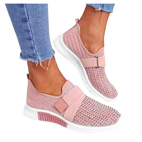 AZMAHT Laufschuhe Damen Schuhe Sportschuhe Damen Sneaker Laufschuhe Schuhe Sneakers Damenschuhe Casual Atmungsaktiv Laufen Schuhe Joggingschuhe Verbandsschuhe Damen,Rosa,40 von AZMAHT