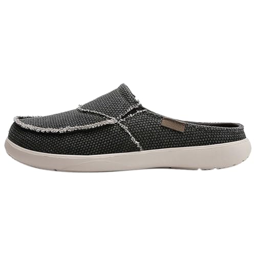 AZMAHT Slip on Sneaker Herren Outdoor Schuhe Herren Freizeitschuhe Herren orthopädische Schuhe Herren Walkingschuhe Schuhe breite füße Herren Herren Trekkingschuhe,Schwarz,43/265mm von AZMAHT