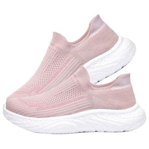 Sneaker für Frauen & Männer Slip-On-Schuhe orthopädische Schuhe Sneaker Sportschuhe für Damen Bequeme Schuhe Damen sockenschuhe Damen Outdoor-Walking-Shoes,Rosa,36.5EU von AZMAHT