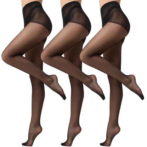 Aaronano strumpfhosen für damen Schwarz Hautfarben Feinstrumpfhose 20D Transparente nylonstrumpfhose 3 Paar Schwarz XL Aaronano strumpfhosen für damen Schwarz Hautfarben Feinstrumpfhose 20D Transparente nylonstrumpfhose 3 Paar Schwarz XL von Aaronano