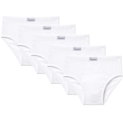 Abanderado Jungen Bundle geschlossen Junior Slip, weiß, 10 Jahre (5er Pack) von Abanderado