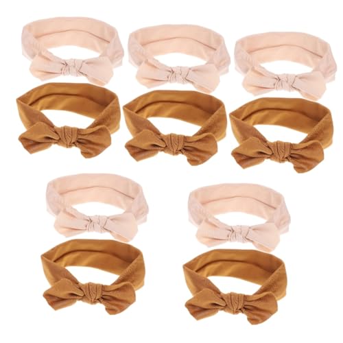 Abaodam 10 Stk Schleife Stirnband kinder haarschmuck hair accessories for girls haarschmuck baby Haarschleife für Babys baby schleifen haarband gemütlich Schal Halogentür neugeboren Stoff von Abaodam