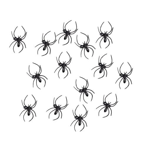 Abaodam 100St realistischer Spinnenring Spielzeugspinne Halloween-Requisite Festival Gefälligkeiten Spinne Spinne the hallow halloween mitgebsel geschenk leuchtend Requisiten Spinnennetz von Abaodam