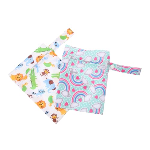 Abaodam 16 STK wasserdichte Wickeltasche Wiederverwendbare Wickeltasche Aufbewahrungstaschen für Babywindeln Baby windelbeutel Baby Diaper Bag Windeln Nasstaschen tragbare Taschen hängend von Abaodam