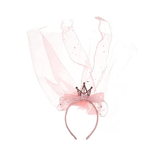 Abaodam 2st Prinzessin Mesh-stirnband Haarband Stirnband Haarkranz Partyschleier Aus Spitze Prinzessin Hochzeit Stirnband Paillettenreifen Krone Legierungsmaterial Fräulein Perücke von Abaodam