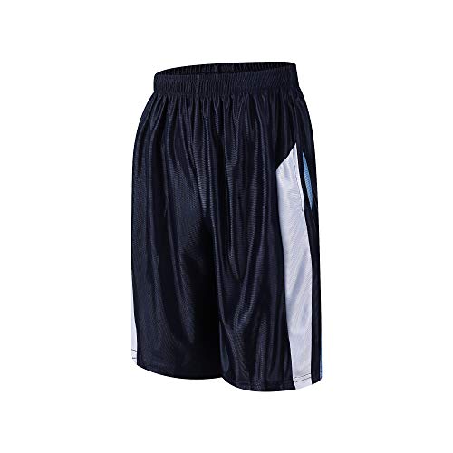 Abovewater Herren Basketball Shorts mit tiefen Taschen Laufshorts & Gym Training Shorts mit Kordelzug, Navy#2, X-Groß von Abovewater